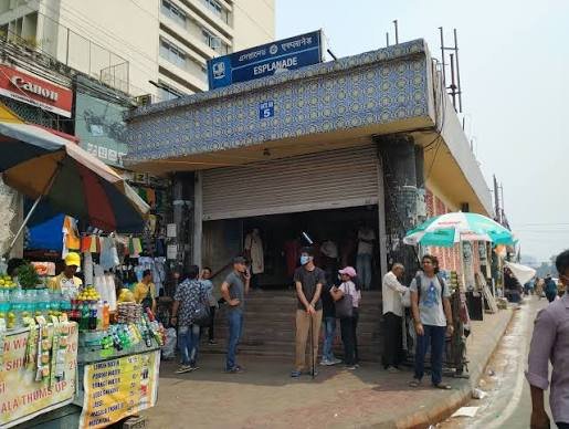 Esplanade Metro Station Kolkata