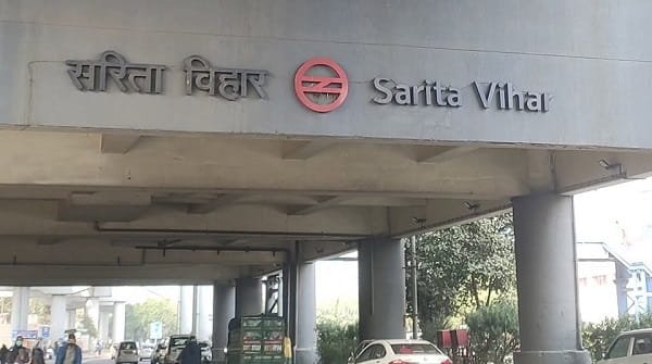 Sarita Vihar Metro Station Delhi