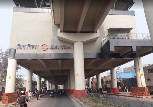 Shiv Vihar Metro Station Delhi