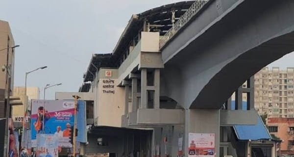 Thaltej Metro Station Ahmedabad