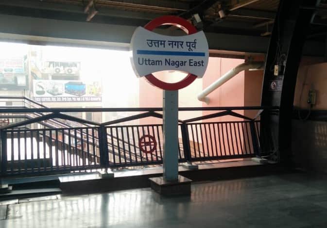 Uttam Nagar East Metro Station Delhi