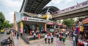 Sarojini Nagar Metro Station Delhi